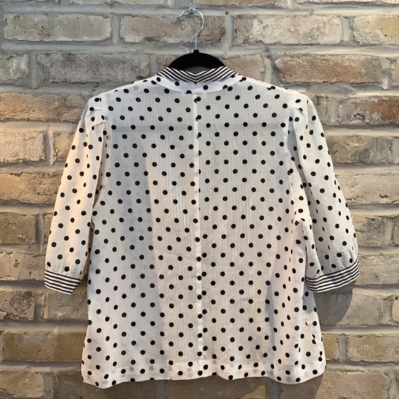 Vintage lapel collar blouse - Picture 4 of 4